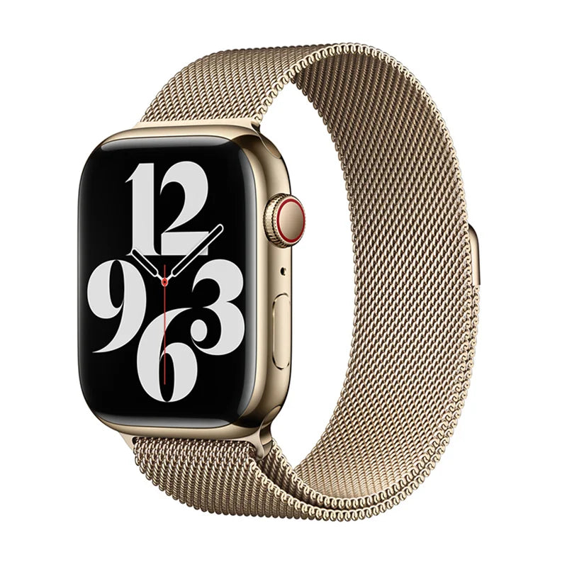 Milanese Loop Strap For Apple Watch Band 46mm 49mm 44mm 40mm 45mm 41mm Metal Classic Bracelet iWatch Series 10 4 5 6 7 8 9 Ultra