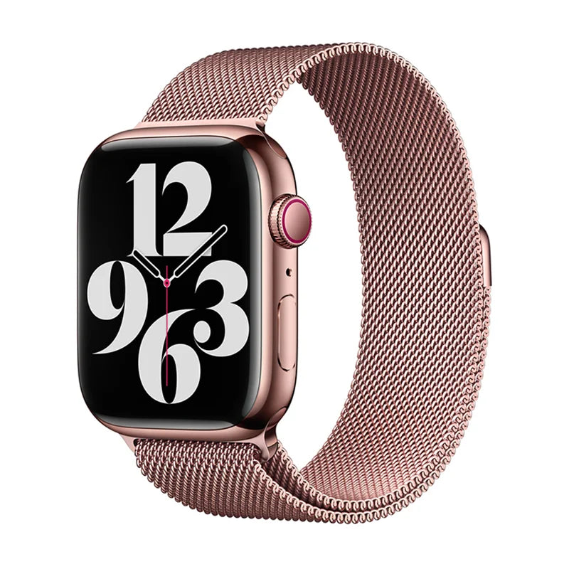 Milanese Loop Strap For Apple Watch Band 46mm 49mm 44mm 40mm 45mm 41mm Metal Classic Bracelet iWatch Series 10 4 5 6 7 8 9 Ultra