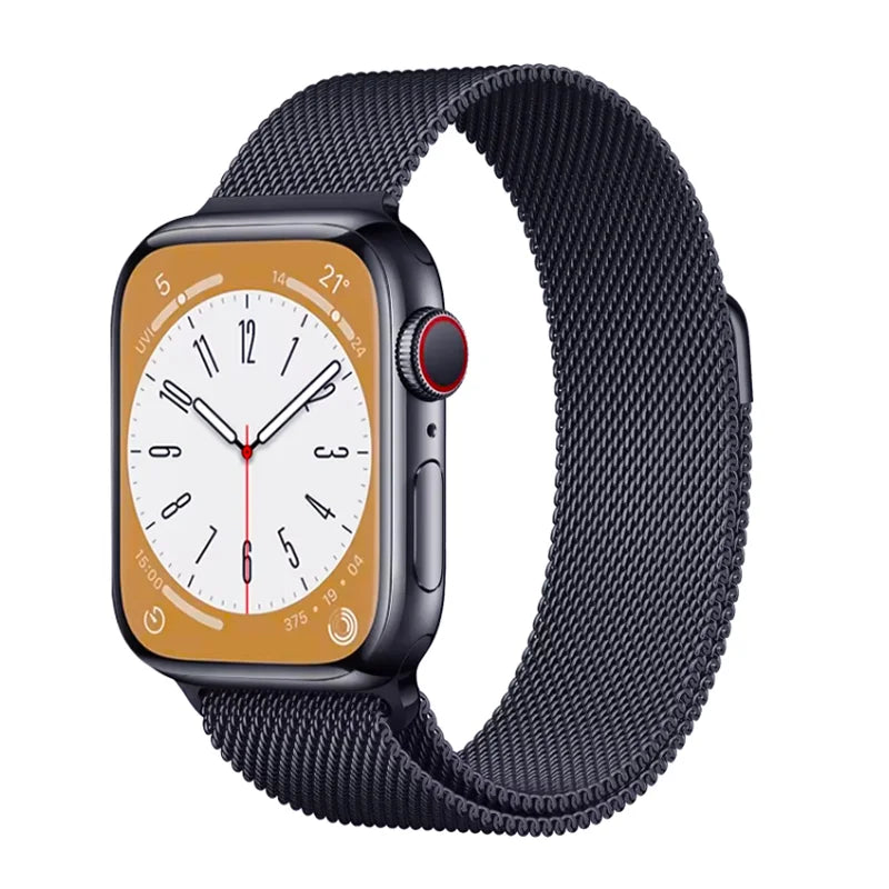 Milanese Loop Strap For Apple Watch Band 46mm 49mm 44mm 40mm 45mm 41mm Metal Classic Bracelet iWatch Series 10 4 5 6 7 8 9 Ultra