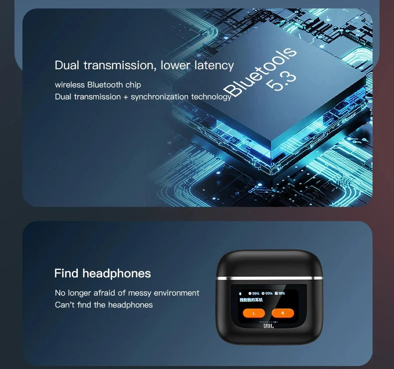 Original JBL Tour Pro 2 True Wireless Bluetooth headphone Noise Cancelling Earbuds LED Smart Display Box headset JBL Tour Pro2