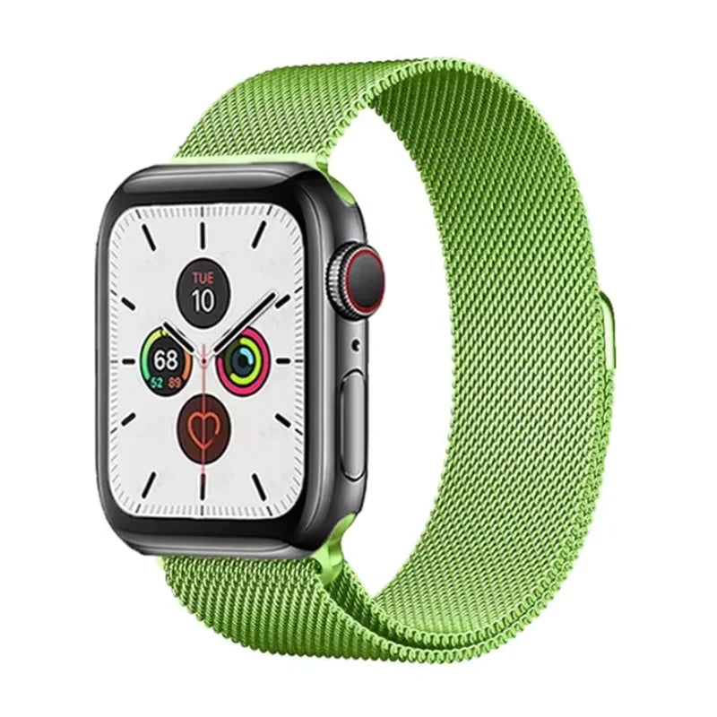 Milanese Loop Strap For Apple Watch Band 46mm 49mm 44mm 40mm 45mm 41mm Metal Classic Bracelet iWatch Series 10 4 5 6 7 8 9 Ultra