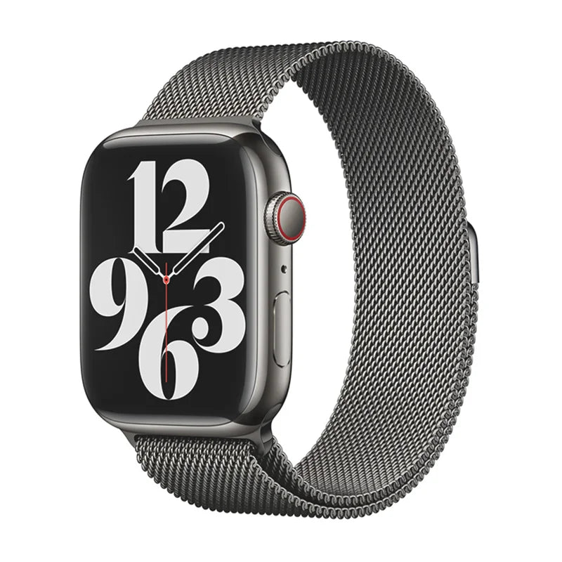 Milanese Loop Strap For Apple Watch Band 46mm 49mm 44mm 40mm 45mm 41mm Metal Classic Bracelet iWatch Series 10 4 5 6 7 8 9 Ultra