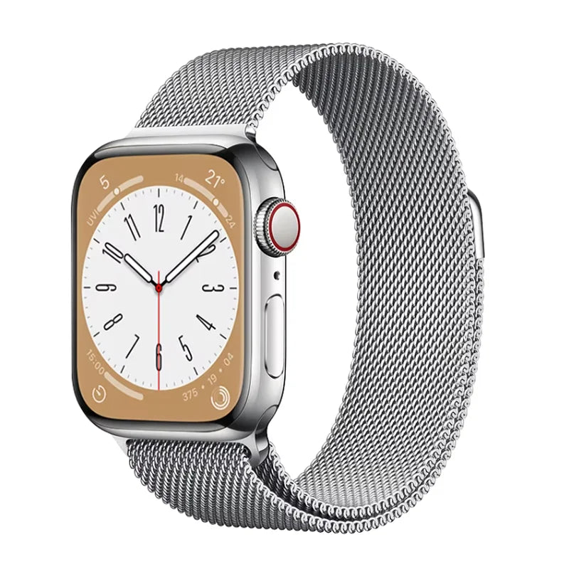 Milanese Loop Strap For Apple Watch Band 46mm 49mm 44mm 40mm 45mm 41mm Metal Classic Bracelet iWatch Series 10 4 5 6 7 8 9 Ultra