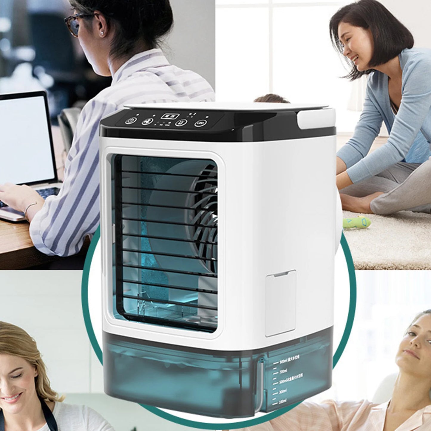 Evaporative Air Cooler Evaporative Air Cooler  Portable Air Conditioner Fan 3 Wind Speed for Home Evaporative Cooler