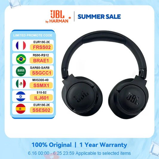 JBL Tune 770NC T770NC Original ANC Bluetooth 5.3 With LE Audio Upgrade 760NC Headphone Multi-Point Connection Headset 70H