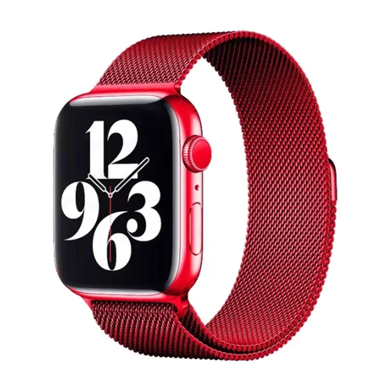 Milanese Loop Strap For Apple Watch Band 46mm 49mm 44mm 40mm 45mm 41mm Metal Classic Bracelet iWatch Series 10 4 5 6 7 8 9 Ultra
