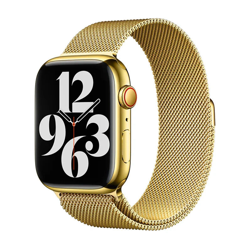 Milanese Loop Strap For Apple Watch Band 46mm 49mm 44mm 40mm 45mm 41mm Metal Classic Bracelet iWatch Series 10 4 5 6 7 8 9 Ultra