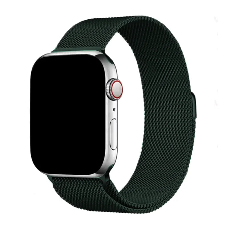 Milanese Loop Strap For Apple Watch Band 46mm 49mm 44mm 40mm 45mm 41mm Metal Classic Bracelet iWatch Series 10 4 5 6 7 8 9 Ultra